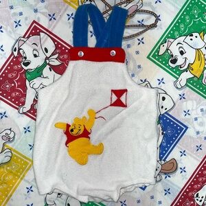 Vintage Sears Pooh Terry Cloth Romper